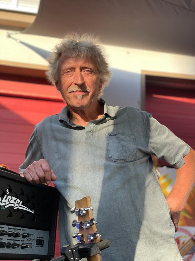 Helmut Duschanek, neuer Vorstandsvorsitzender des Bürgervereins und Ex`n Rock Gitarrist